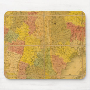 Alfombrilla De Ratón Mapa de los Estados de Nueva Inglaterra