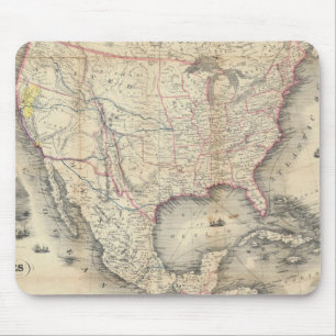 Alfombrilla De Ratón Mapa De Los Estados Unidos