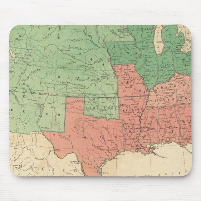 Alfombrilla De Ratón Mapa de los Estados Unidos 2 (Frente)
