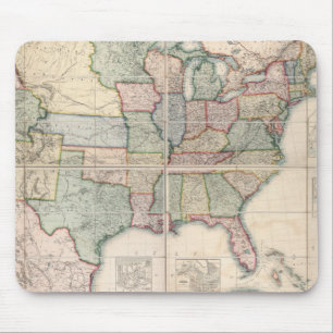 Alfombrilla De Ratón Mapa de los Estados Unidos 3
