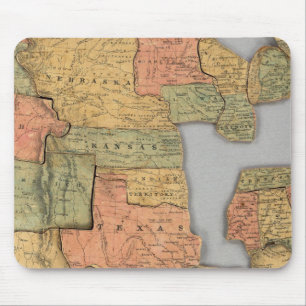 Alfombrilla De Ratón Mapa de los Estados Unidos y Canadá