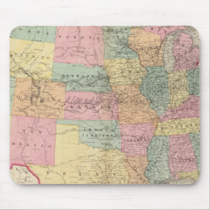 Alfombrilla De Ratón Mapa de los Estados Unidos y Territorios