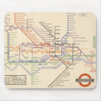 Mapa de los ferrocarriles subterráneos de Londres