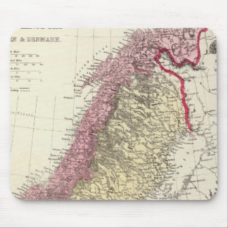 Alfombrilla De Ratón Mapa de los reinos escandinavos