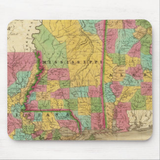Alfombrilla De Ratón Mapa de Louisiana Mississippi y Alabama