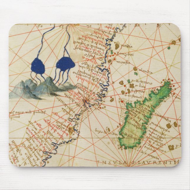 Alfombrilla De Ratón Mapa de Madagascar (Frente)