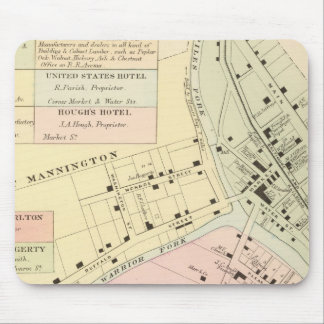 Alfombrilla De Ratón Mapa de Mannington, Virginia Occidental