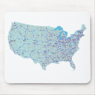 Alfombrilla De Ratón Mapa de Mapa de Estados Unidos