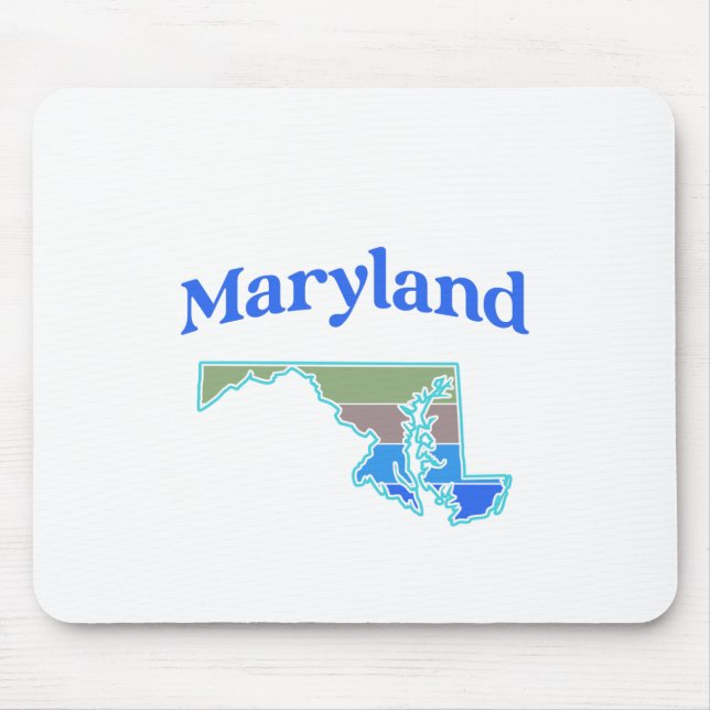 Alfombrilla De Ratón Mapa de Maryland (Frente)