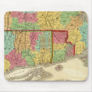 Alfombrilla De Ratón Mapa de Massachusetts Connecticut y Rhode Island