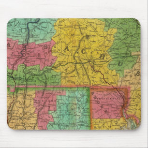 Alfombrilla De Ratón Mapa de Massachusetts y Connecticut