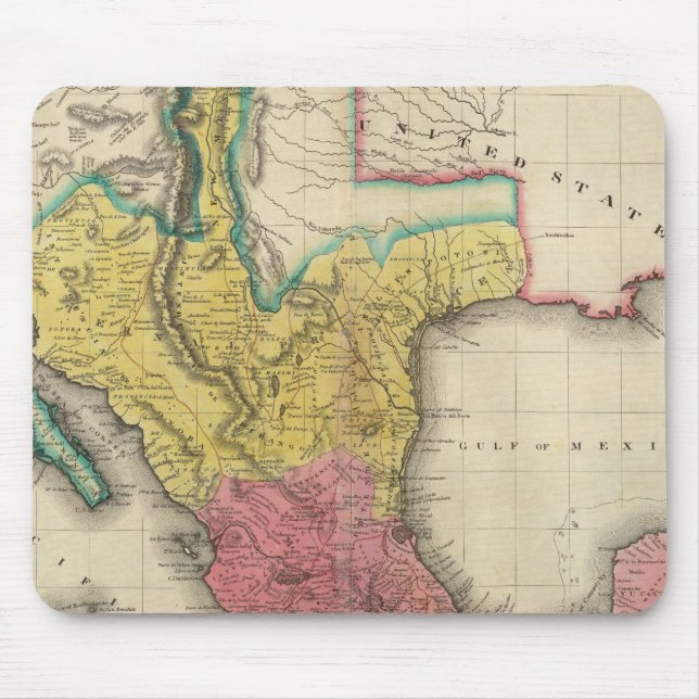Alfombrilla De Ratón Mapa De México (Frente)