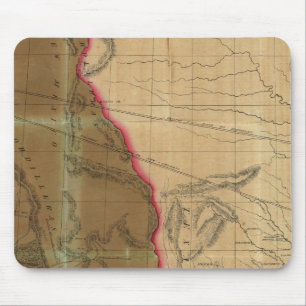 Alfombrilla De Ratón Mapa de México mostrando el asiento de la guerra