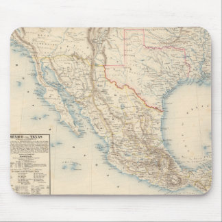 Alfombrilla De Ratón Mapa de México y Texas