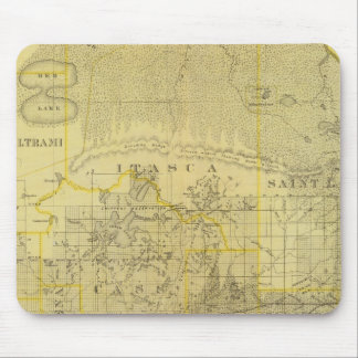 Alfombrilla De Ratón Mapa de Minnesota Septentrional, 1874