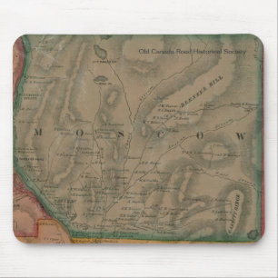 Alfombrilla De Ratón Mapa de Moscú, Maine 1860 - Mousepad