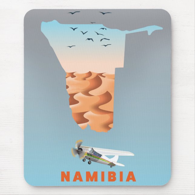 Alfombrilla De Ratón Mapa de Namibia (Frente)