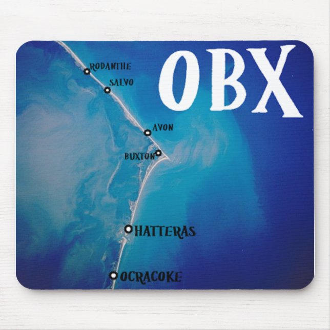 Alfombrilla De Ratón Mapa de OBX del sur (Frente)