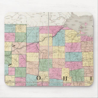 Alfombrilla De Ratón Mapa de Ohio e Indiana