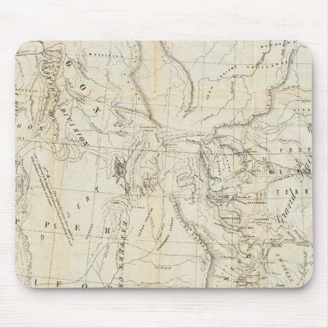 Alfombrilla De Ratón Mapa de Oregón, California, Nuevo México (Frente)