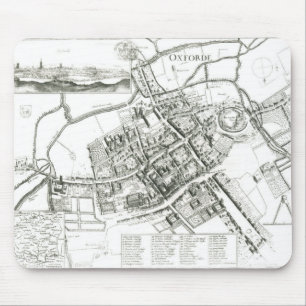 Alfombrilla De Ratón Mapa de Oxford, 1643