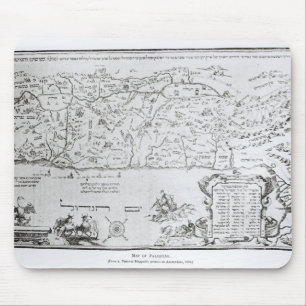 Alfombrilla De Ratón Mapa de Palestina, de un Haggadah del Passover