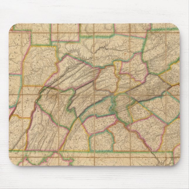 Alfombrilla De Ratón Mapa de Pensilvania (Frente)