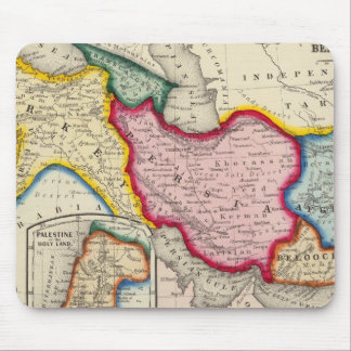 Alfombrilla De Ratón Mapa de Persia, Turquía en Asia y Afganistán