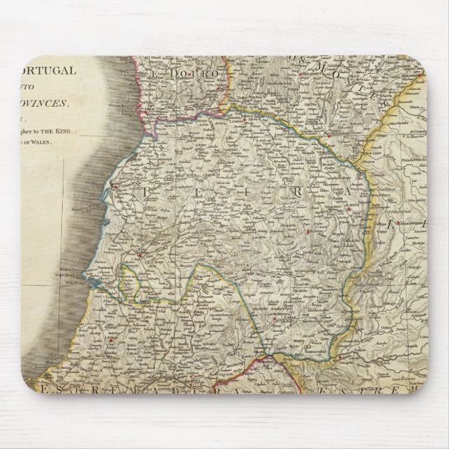 Alfombrilla De Ratón Mapa de Portugal (Frente)