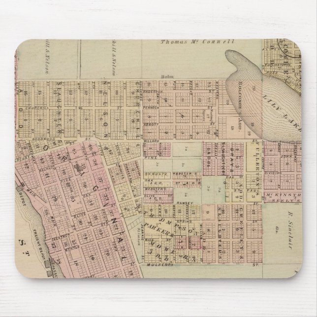 Alfombrilla De Ratón Mapa de Stillwater, condado de Washington, Minneso (Frente)