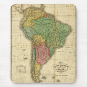 Alfombrilla De Ratón Mapa de Sudamérica de 1826 de Anthony Finley