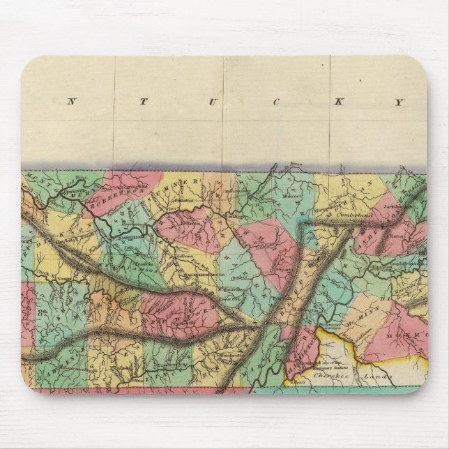 Alfombrilla De Ratón Mapa De Tennessee (Frente)