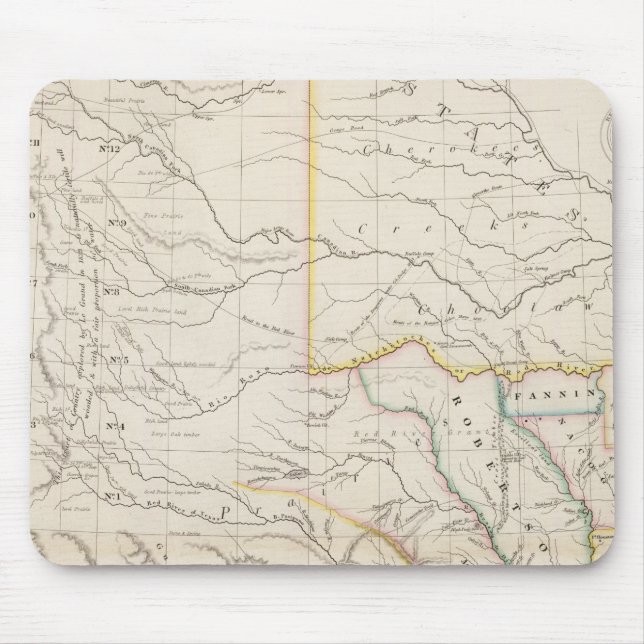 Alfombrilla De Ratón Mapa de Texas (Frente)