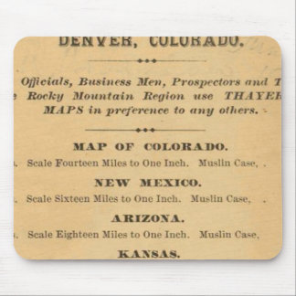 Alfombrilla De Ratón Mapa de Thayer de Colorado