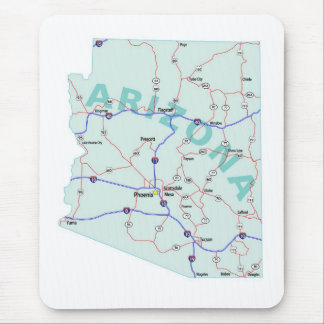 Alfombrilla De Ratón Mapa de un estado a otro Mousepad de Arizona