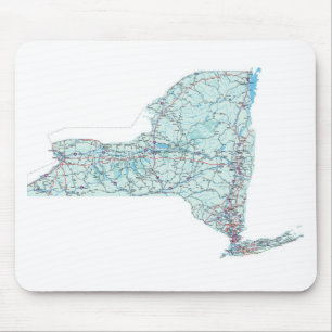 Alfombrilla De Ratón Mapa de un estado a otro Mousepad de Nueva York
