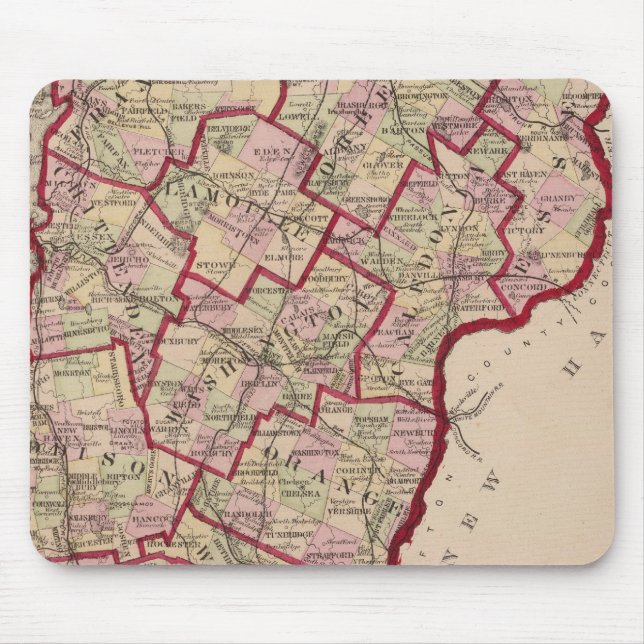 Alfombrilla De Ratón Mapa de Vermont (Frente)