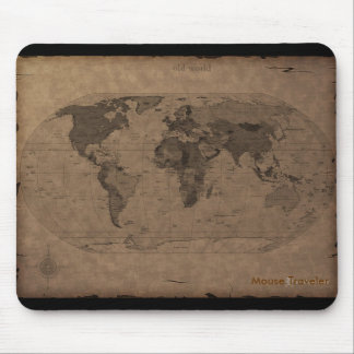 Alfombrilla De Ratón Mapa de Viejo Mundo Mousepad