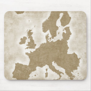 Alfombrilla De Ratón Mapa De Vintage De Europa