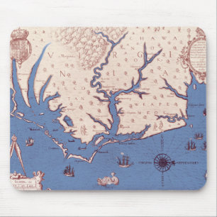 Alfombrilla De Ratón Mapa de Virginia