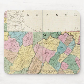 Alfombrilla De Ratón Mapa de Virginia, Maryland y Delaware