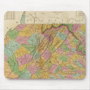 Alfombrilla De Ratón Mapa De Virginia Y Maryland