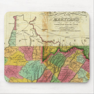 Alfombrilla De Ratón Mapa de Virginia y Maryland