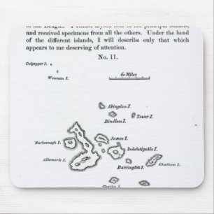 Alfombrilla De Ratón Mapa del archipiélago de las Islas Galápagos, 18