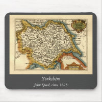 Mapa del Atlas Anticuario del condado de Yorkshire
