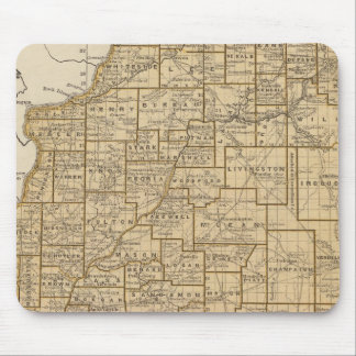 Alfombrilla De Ratón Mapa del Atlas de Illinois