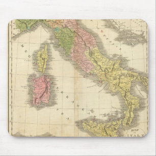 Alfombrilla De Ratón Mapa del Atlas de la Chonología de Italia
