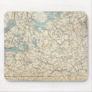 Alfombrilla De Ratón Mapa del Atlas de Rusia y Polonia