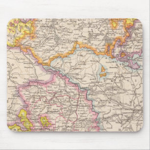 Alfombrilla De Ratón Mapa del Atlas de Sachsen, Mecklemburgo, Anhalt