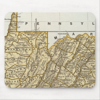 Alfombrilla De Ratón Mapa del Atlas de Virginia